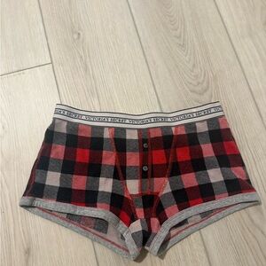 Victoria's Secret Black and Red Checkered Women's Shorts